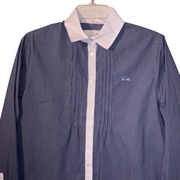 LA MARTINA Shirt Cotton Women Size 5 Striped - Picture 2 of 8